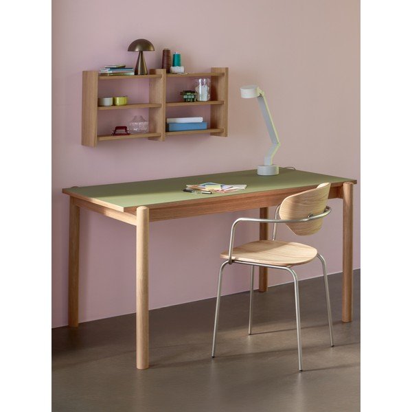 Mensola di colore naturale con effetto rovere con ripiani multipli 85 cm Kant – Hübsch-image-2