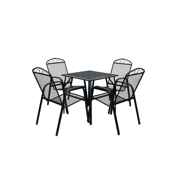 Tavolo da pranzo da giardino in metallo 70x70 cm ZWMT – Rojaplast-image-4