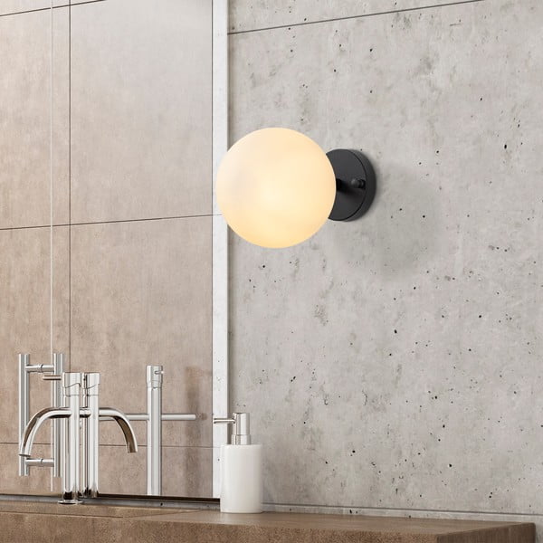 Lampada da parete bianca e nera ø 15 cm Atmaca – Opviq lights-image-1