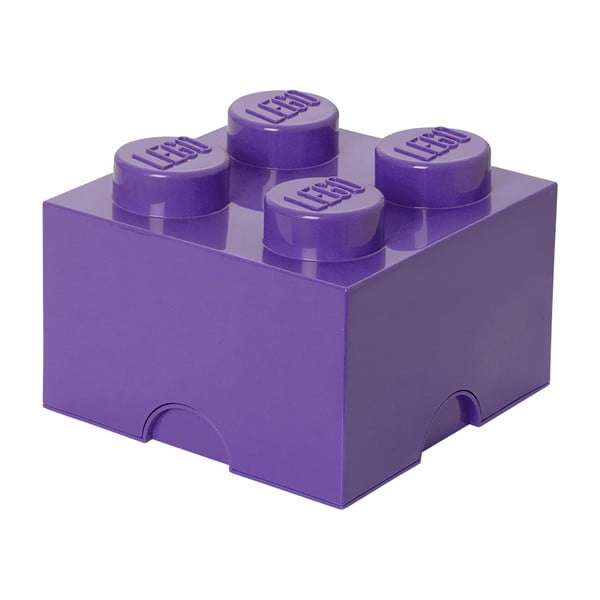 Scatola portaoggetti viola quadrata - LEGO®