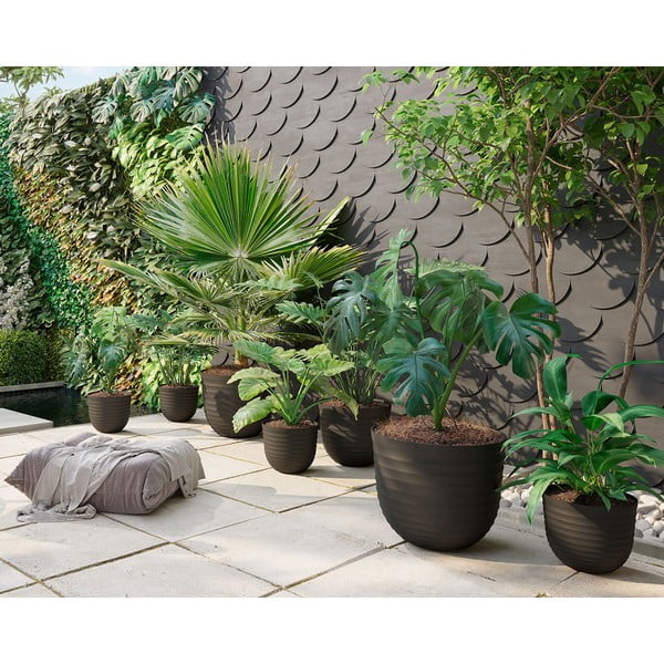 Vaso in plastica riciclata ø 30 cm Havana - Artevasi-image-1