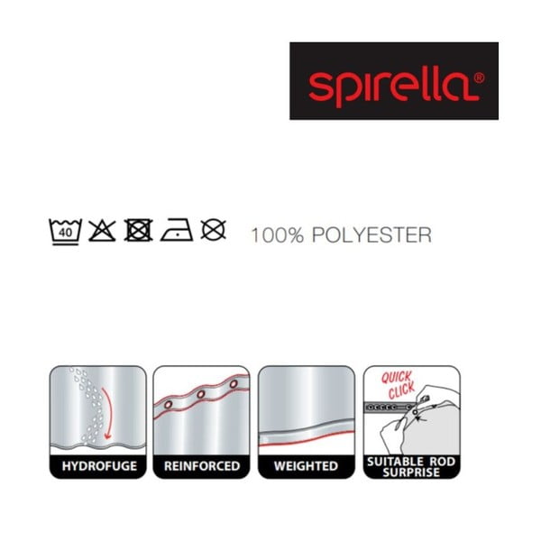 Tenda per doccia 180x200 cm Dario – Spirella-image-3