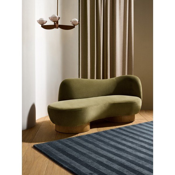 Tappeto blu scuro in fibre riciclate tessuto a mano 160x230 cm Connor – MADE-image-1
