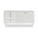 Cassettiera bianca, larghezza 150 cm Punto - Teulat
