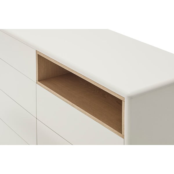 Cassettiera color crema 120x90x40 cm Corvo – Teulat-image-1