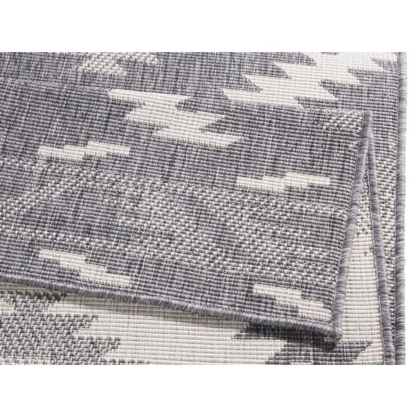 Tappeto da esterno grigio e crema , 80 x 250 cm Malibu - NORTHRUGS-image-3