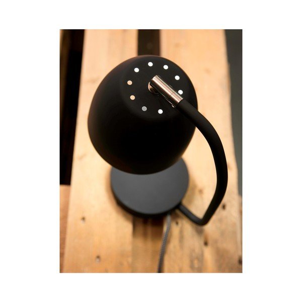 Lampada da tavolo nera con paralume in metallo (altezza 28 cm) Newport - it's about RoMi-image-3
