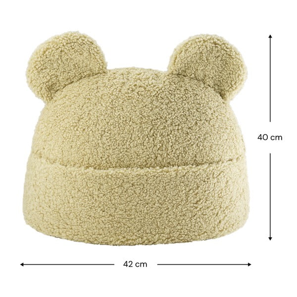 Cuscino per divano da bambini verde con rivestimento in bouclé Teddy Pouch – Wigiwama-image-4