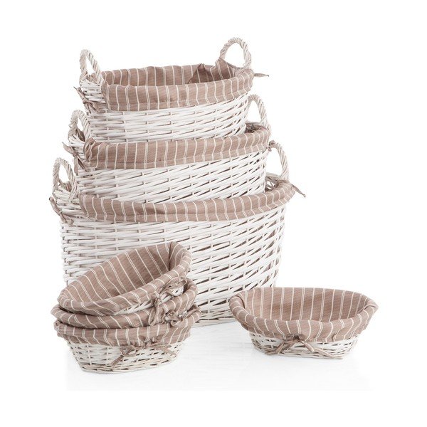 Set košíků White Willow, 7 ks
