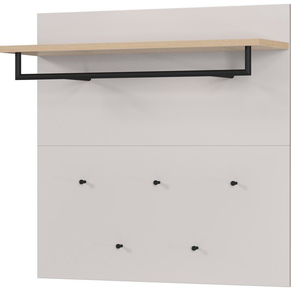 Set di mobili da ingresso greige/colore naturale chiaro 96x95x30 cm Cormano – Germania
