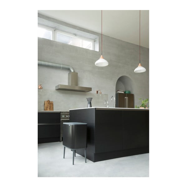 Cestino per la spazzatura in acciaio in nero opaco touch 36 l Bo Touch Bin – Brabantia-image-1