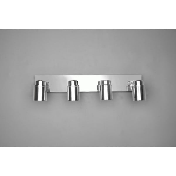 Faretto in metallo argento lucido 19x52 cm Angelo - Trio-image-2