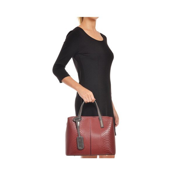 Borsa in pelle rossa Cecilio - Roberta M-image-4