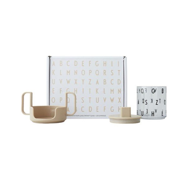 Tazza per bambini beige Cresci con la tua tazza Grow with Your Cup - Design Letters-image-2