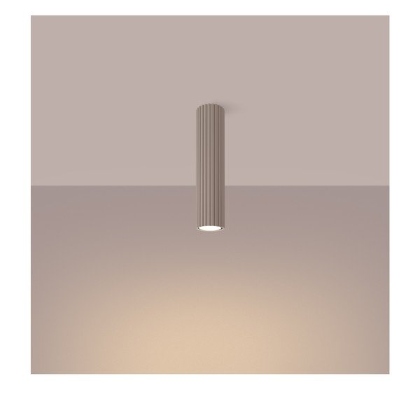 Faretto grigio tortora in metallo Gleam – Sollux-image-1