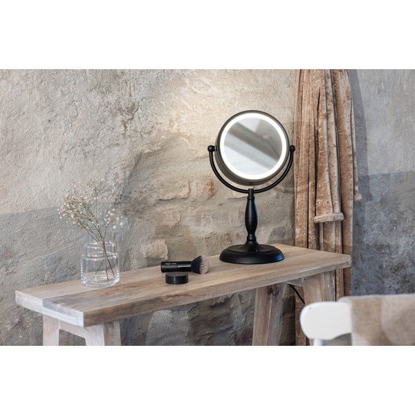 Lampada da tavolo nera opaca con paralume in vetro (altezza 36 cm) Face - Markslöjd-image-4