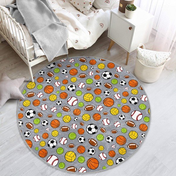 Tappeto per bambini ø 80 cm Comfort - Mila Home-image-4