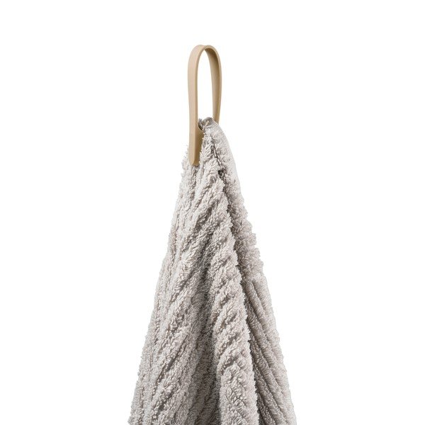 Set di ganci per asciugamani senza foratura beige 2 pz Loop – Zone-image-1