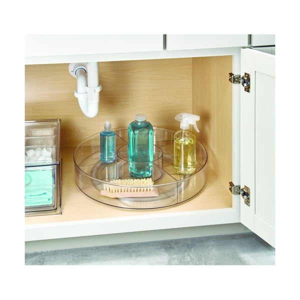 Contenitore rotondo trasparente iDesign The Home Edit, ⌀ 45,7 cm - iDesign/The Home Edit-image-1