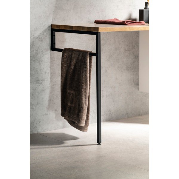 Supporto per piano nero in acciaio 49x2 cm – Sapho-image-1
