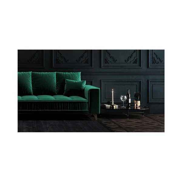 Divano angolare Devichy in velluto verde scuro, angolo destro, 288 cm Chloe - devichy-image-3