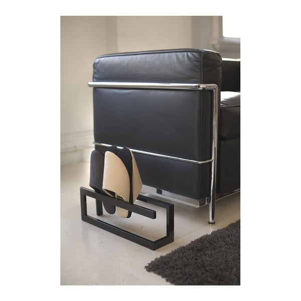 Supporto per pantofolaio in metallo nero Line - YAMAZAKI-image-2