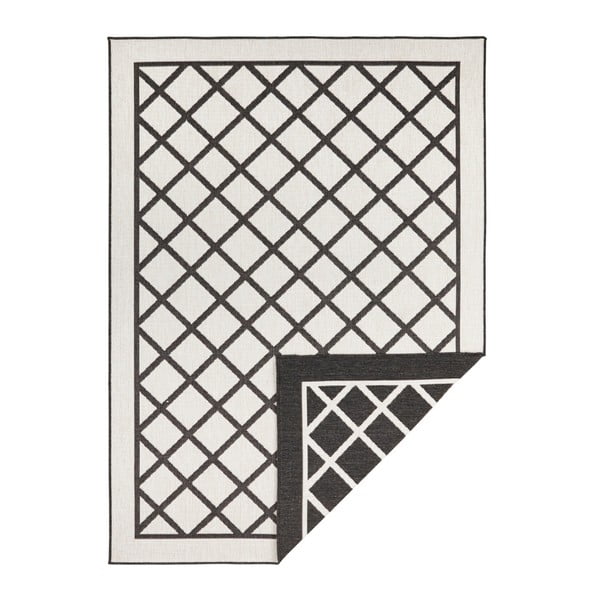 Tappeto da esterno nero e crema , 290 x 200 cm Sydney - NORTHRUGS