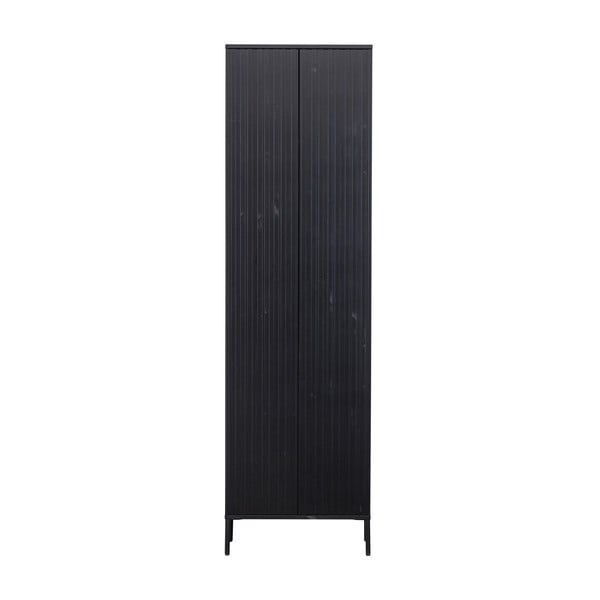 Armadio nero in legno di pino 60x210 cm Gravure – WOOOD