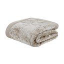Copriletto trapuntato in velluto beige per letto matrimoniale 220x220 cm Crushed - Catherine Lansfield