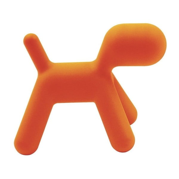 Sgabello per bambini arancione a forma di cane Puppy, altezza 81 cm - Magis