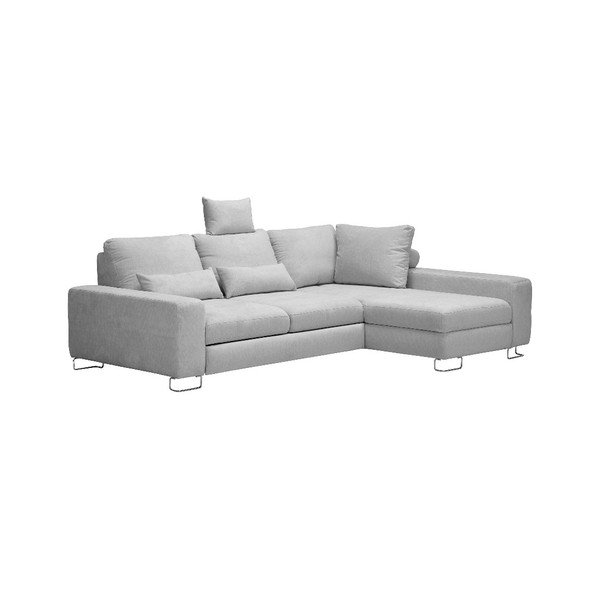 Divano letto angolare Alpha grigio chiaro, angolo destro - Windsor & Co Sofas-image-4