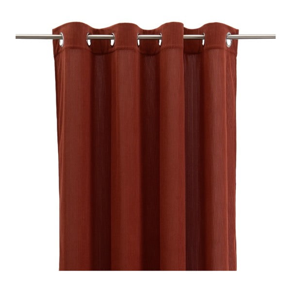 Tenda color terracotta in velluto a coste 140x260 cm Merely – Casa Selección