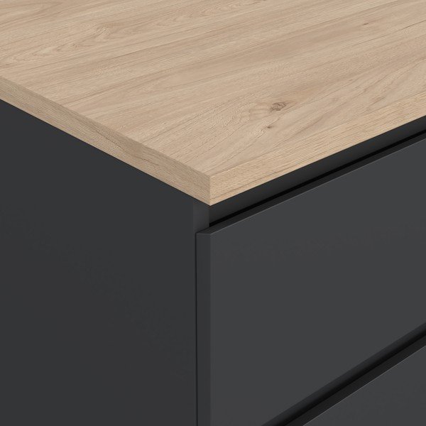Credenza grigio scuro 154x76x50 cm Naia – Tvilum-image-4