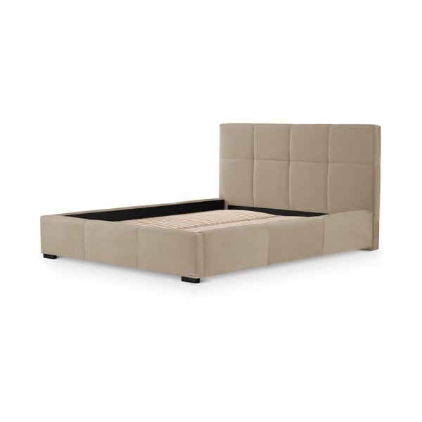 Letto matrimoniale beige con griglia e contenitore , 160 x 200 cm Fascination - Guy Laroche Home