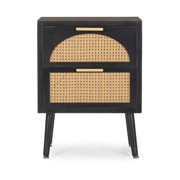 Armadietto nero/di colore naturale 45x60x30 cm Josine – Yes Everyday-image-1