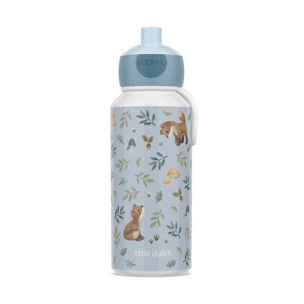 Bottiglia per bambini azzurra in plastica 400 ml Forest Friends – Mepal