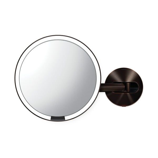 Specchio cosmetico da parete con luce e ingrandimento ø 20 cm Sensor - simplehuman