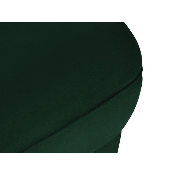 Sgabello in velluto verde Lando - Micadoni Home-image-1
