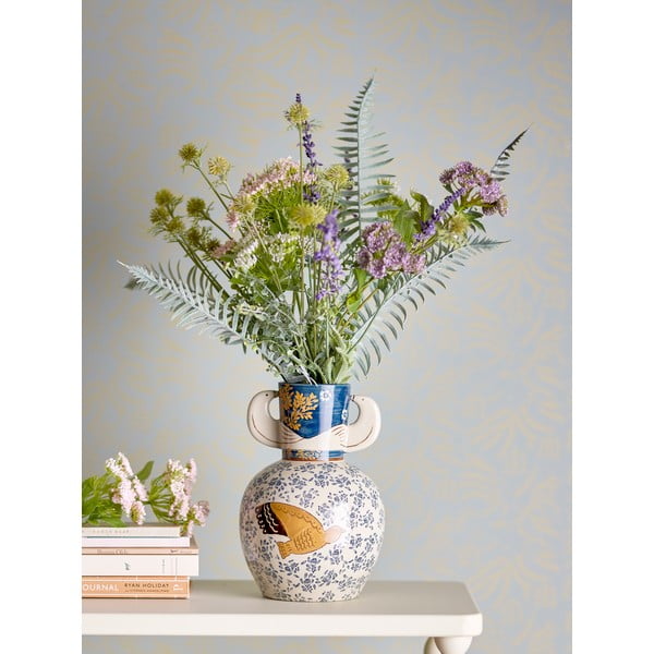 Vaso in gres dipinto a mano (altezza 23,5 cm) Hezha - Bloomingville-image-1