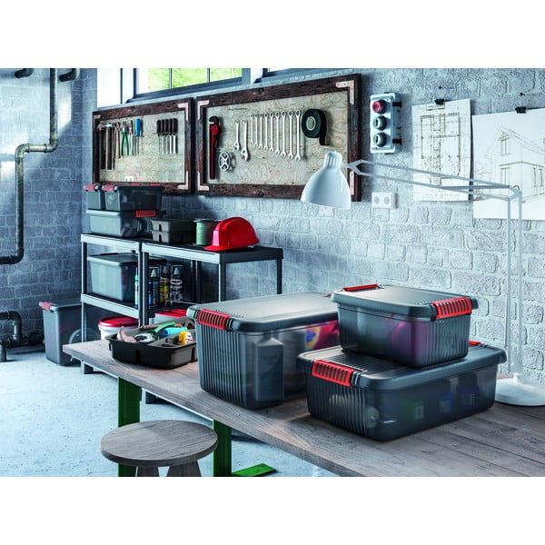 Divisore per organizer grigio in plastica 54,5x36x8,5 cm K Latch Box – KIS-image-1