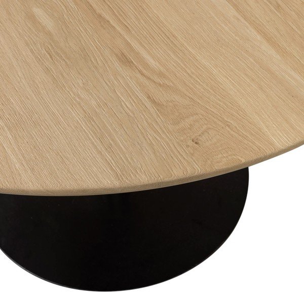 Tavolo da pranzo rotondo con piano in rovere massiccio ø 120 cm Tablo – WOOOD-image-3