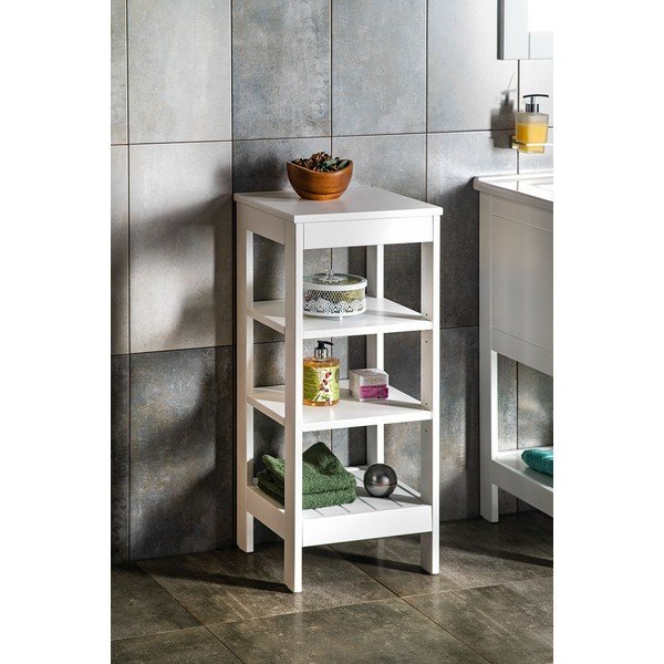 Scaffale per il bagno bianco 36x86,5 cm Etide – Sapho-image-2