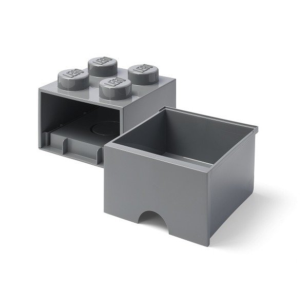 Contenitore per bambini grigio scuro con cassetto - LEGO®-image-2