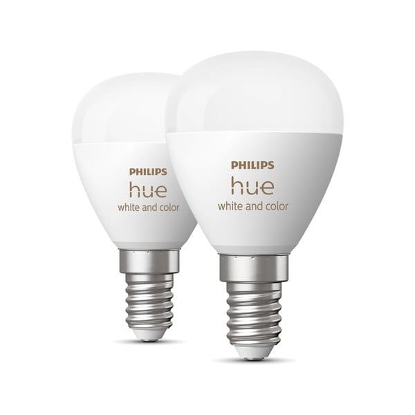 Lampadine smart in set da 2 pz E14, 5 W White and color ambiance - Philips Hue