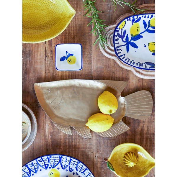 Vassoio decorativo in metallo 35,5x17 cm Fabius - Bloomingville-image-1