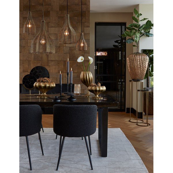 Tavolo da pranzo nero 100x220 cm Mayen - Light & Living-image-4