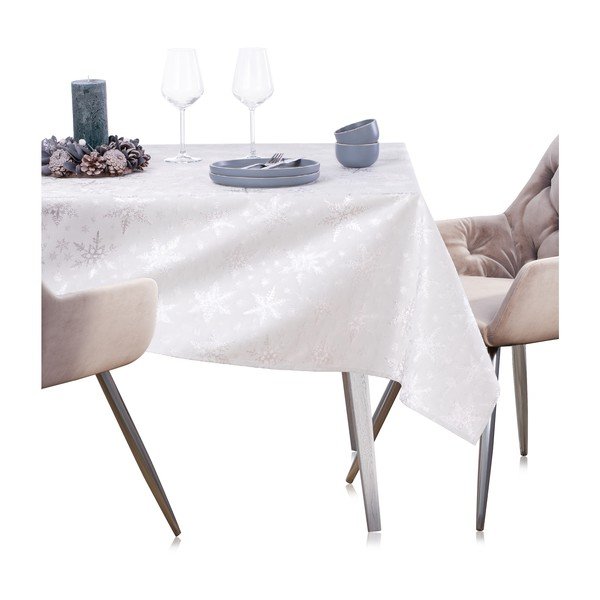 Tovaglia a tema natalizio 140x240 cm White Christmas – Restilo-image-3