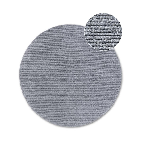 Tappeto rotondo grigio in lana tessuto a mano ø 160 cm Francois - Villeroy&Boch