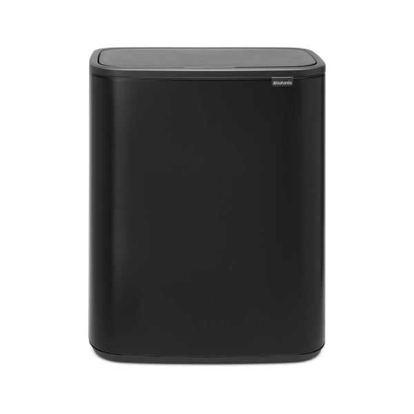 Bidone in acciaio nero opaco touch per raccolta differenziata 60 l Bo Touch Bin - Brabantia-image-3