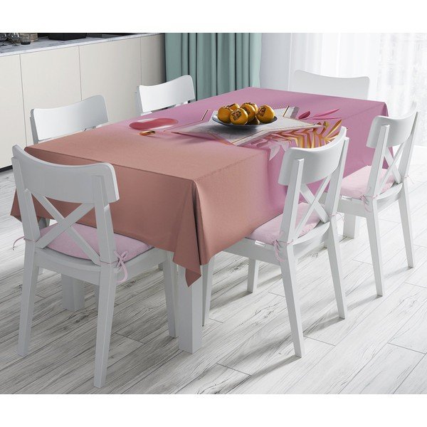 Tovaglia in misto cotone Rosa , 140 x 180 cm Star - Minimalist Cushion Covers